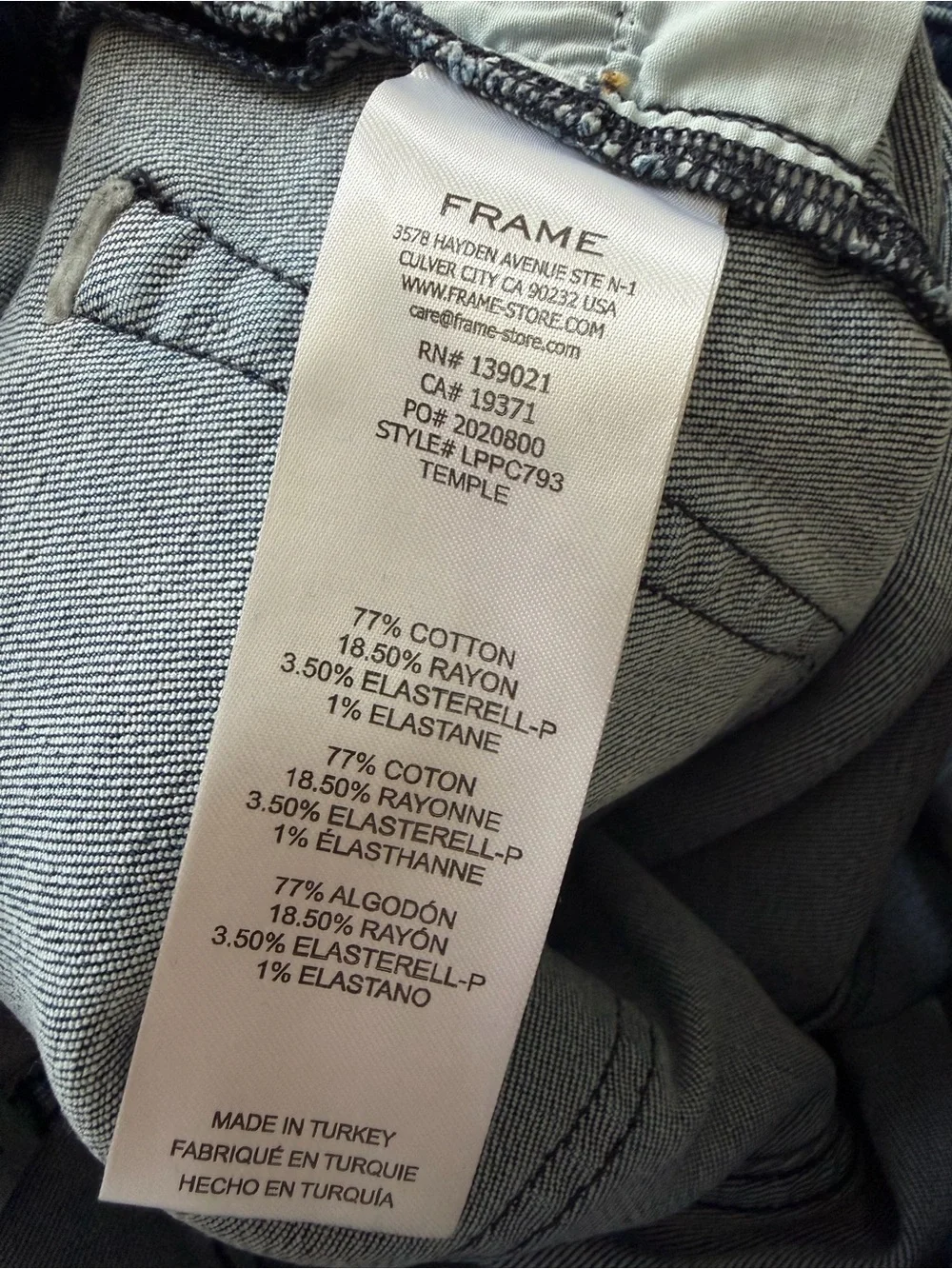 Frame Le Palazzo Crop Wide Leg Flare Jeans Size 28 - Picture 12 of 12